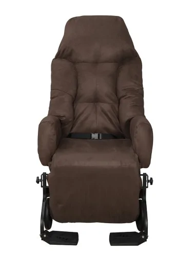 Fauteuil VHP Evasion Manuel Velours choco édition INNOV'SA