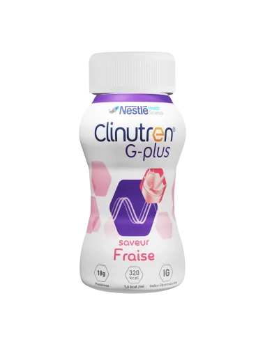 Clinutren boisson G plus sans lactose fraise NESTLE