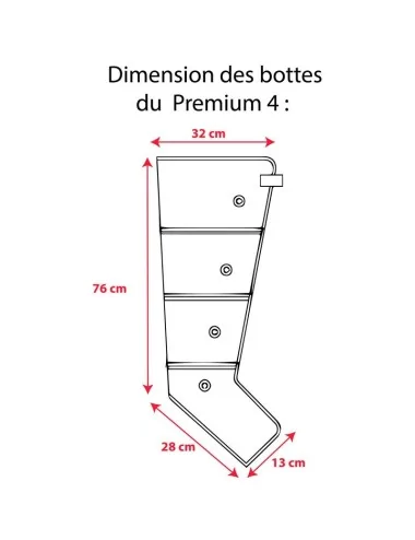 Appareil pressothérapie PREMIUM 4 Winelec + 2 bottes SISSEL