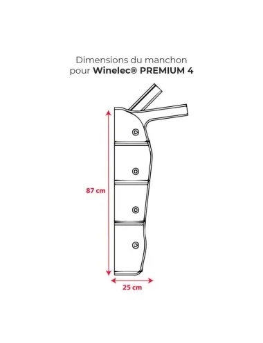 Manchon avec tubulure pour PREMIUM 4 Winelec SISSEL