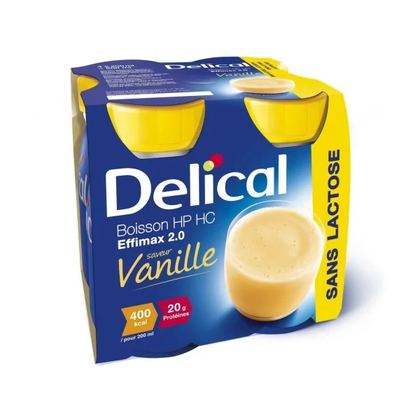 Delical boisson sans lactose Effimax 2.0 vanille LACTALIS