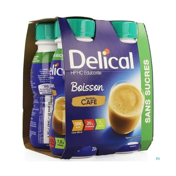 Delical boisson HP/HC sans sucres édulcorée café LACTALIS