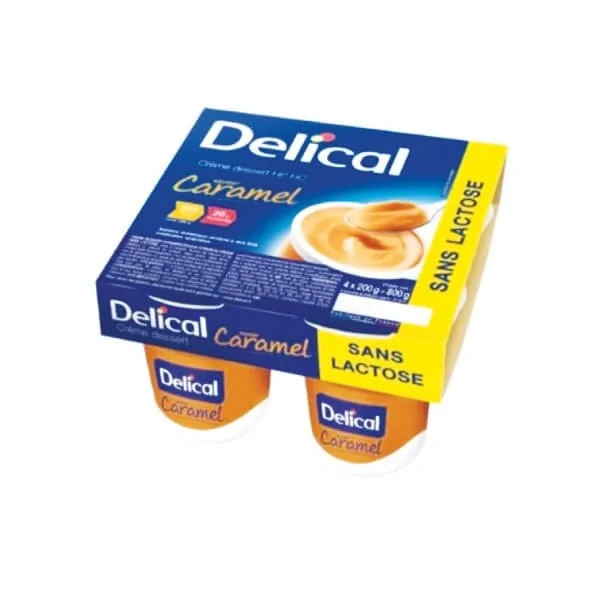 Delical HP/HC crème dessert sans lactose Caramel LACTALIS