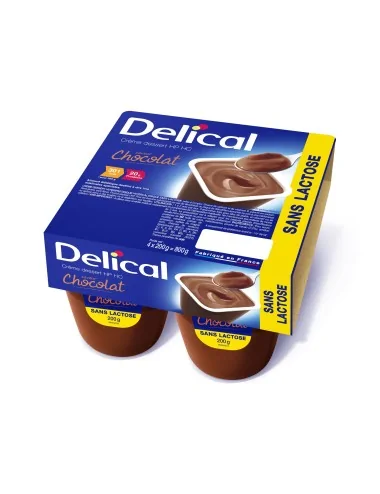 Delical HP/HC crème dessert sans lactose Chocolat LACTALIS