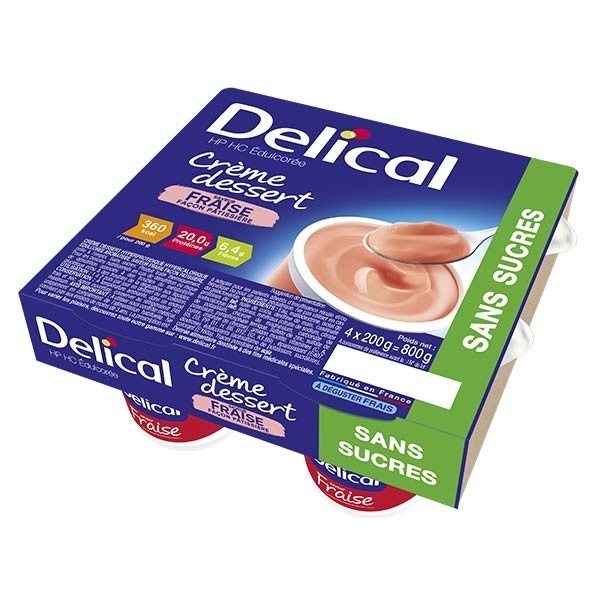 creme dessert fraise onctueux TCA delical HP HC Trouble Comportement Alimentaire