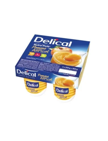 Delical dessert aux fruits Nutra'Pote UC Pomme Abricot LACTALIS