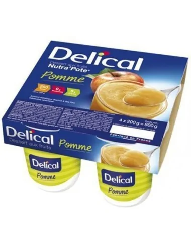 Delical dessert aux fruits Nutra'Pote UC Pomme Abricot LACTALIS