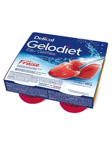 Eau gélifiée Delical Gelodiet Grenadine LACTALIS