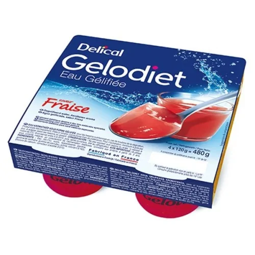 Eau gélifiée Delical Gelodiet Grenadine LACTALIS