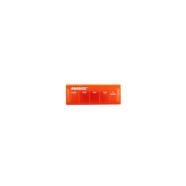 Pilulier journalier orange 5 cases Anabox BIVEA