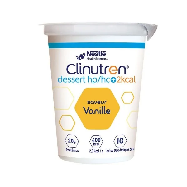 Clinutren dessert HP/HC + complément nutritionnel vanille NESTLE