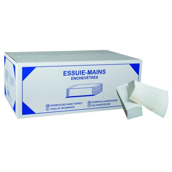 Essuies mains Extra Blancs pliage en W 22 x 34 cm GLOBAL HYGIENE