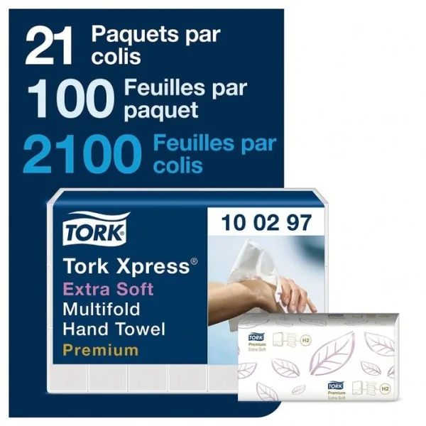 Essuie mains TORK Premium H2 - 100297