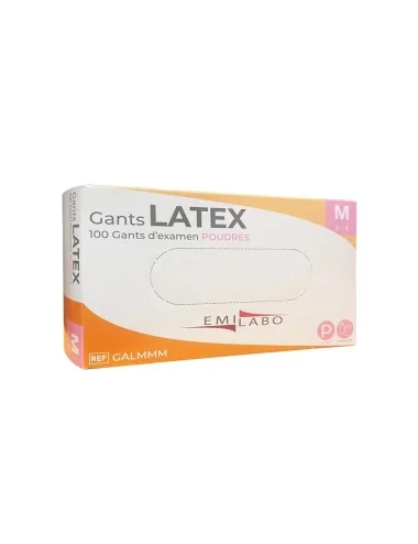 Gant d'examen EMILABO latex poudré