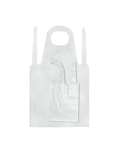 Tabliers de protection plastique blanc 80 x 140 cm EMILABO