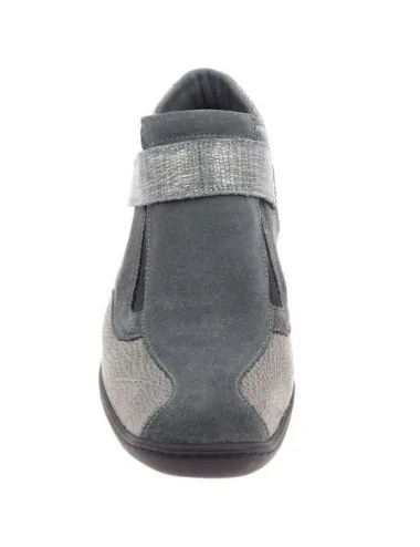 Chaussures orthopédiques bottines chut solange vue de côté gris PODOWELL