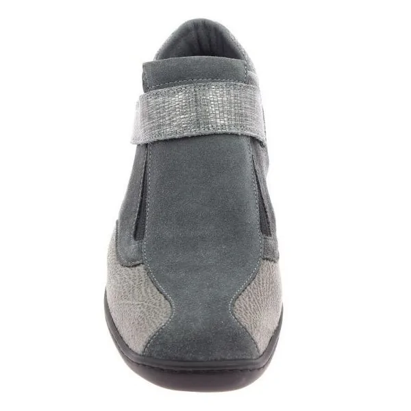 Chaussures orthopédiques bottines chut solange vue de face gris PODOWELL