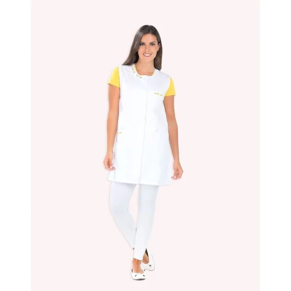 Tunique ANNA 2664 B5 - PC Blanc/Jaune REMI CONFECTION