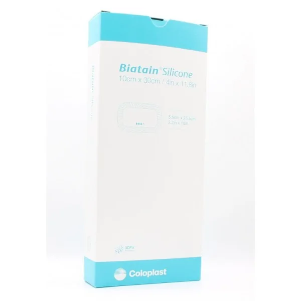 Biatain Adhésif Silicone 10 x 30 cm COLOPLAST