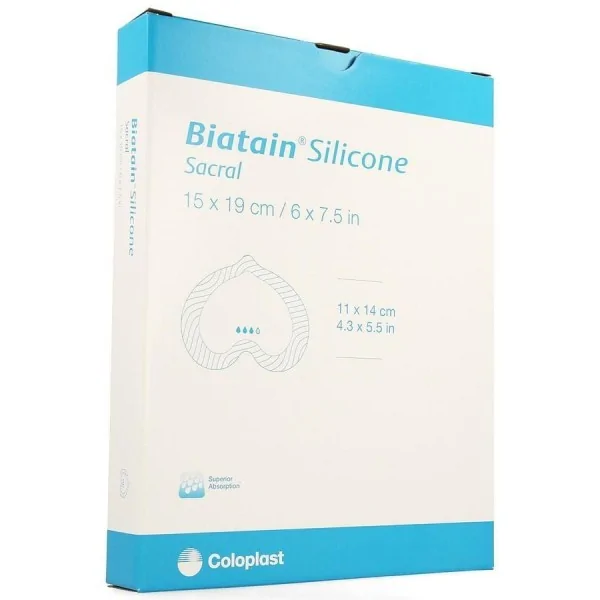 Biatain Silicone Sacrum 15 x 19 cm COLOPLAST