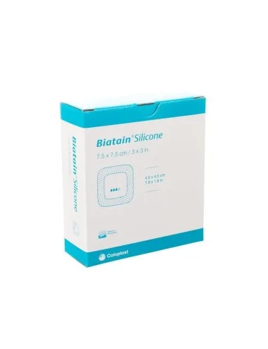 Biatain Adhésif Silicone 7,5 x 7,5 cm COLOPLAST