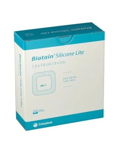 Biatain Adhésif Silicone Lite 7,5 x 7,5 cm COLOPLAST