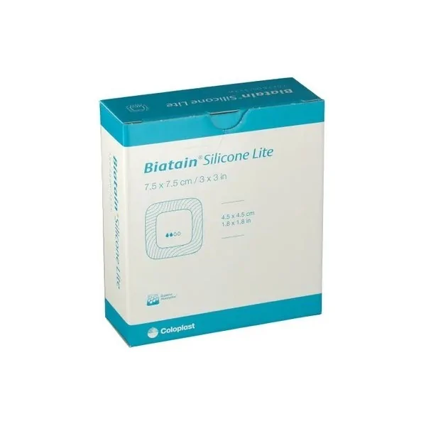 Biatain Adhésif Silicone Lite 7,5 x 7,5 cm COLOPLAST