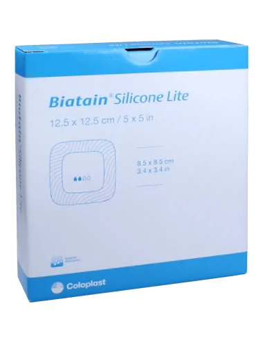 Biatain Adhésif Silicone Lite 12,5 x 12,5 cm COLOPLAST