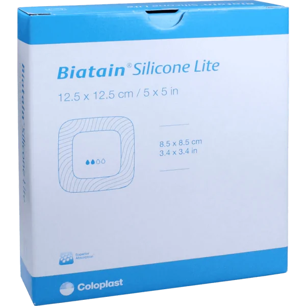 Biatain Adhésif Silicone Lite 12,5 x 12,5 cm COLOPLAST