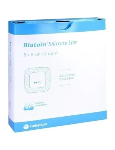 Biatain Adhésif Silicone Lite 5 x 5 cm COLOPLAST