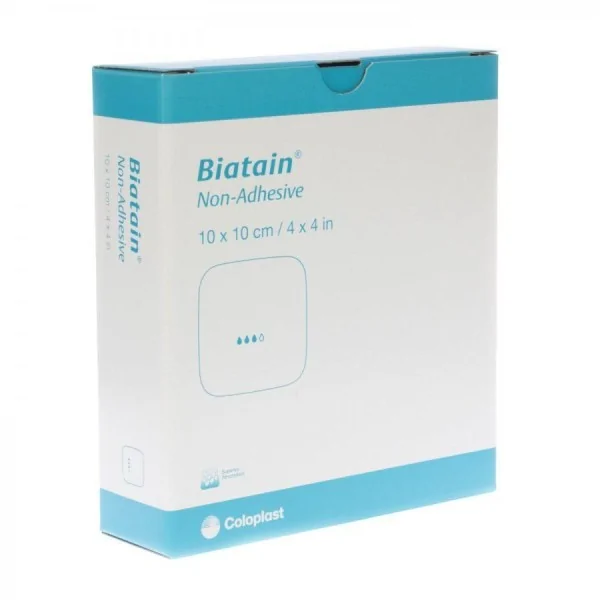 Biatain pansement non adhésive 10x10 cm COLOPLAST