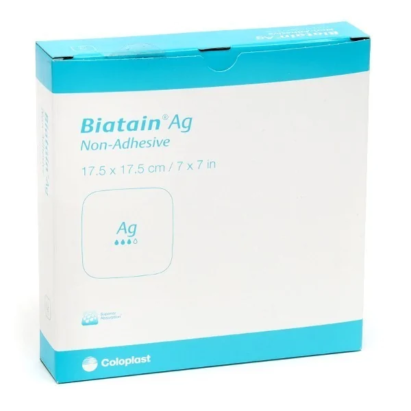 Biatain AG Non adhésive 17,5x17,5 cm COLOPLAST