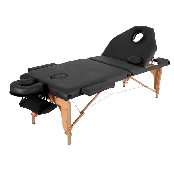 Table de massage pliante en Bois Letti noir JOLETI