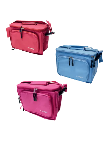 Mallette COMEDBAG Bleue foncé, rouge, turquoise ou rose COMED