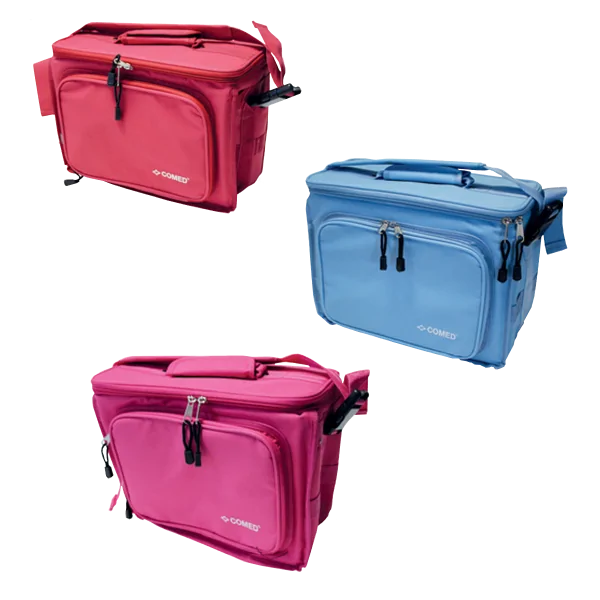 Mallette COMEDBAG Bleue foncé, rouge, turquoise ou rose COMED