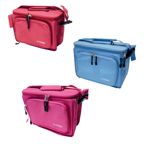 Mallette COMEDBAG Bleue foncé, rouge, turquoise ou rose COMED