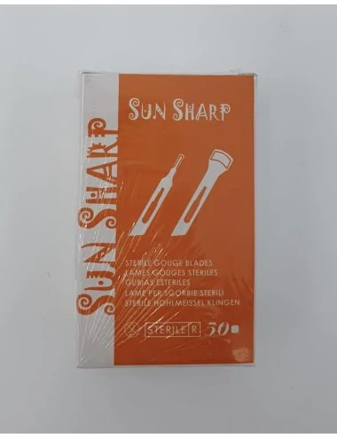 Lame de gouge stérile en acier inoxydable SUN SHARP NM MEDICAL