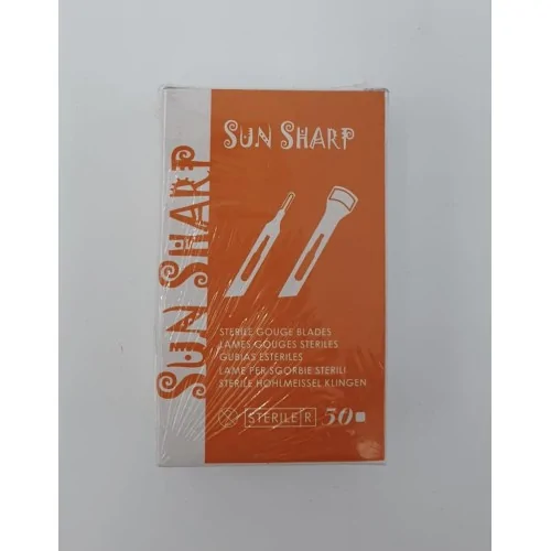 Lame de gouge stérile en acier inoxydable SUN SHARP NM MEDICAL