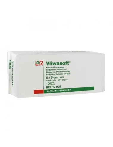 Vliwasoft compresse non-tissé non stérile 30 g 5x5 cm LOHMANN & RAUSCHER