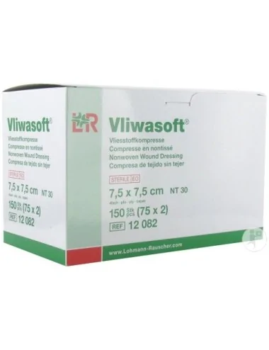 Vliwasoft compresse non-tissé stérile 30 g 7,5x7,5 cm LOHMANN & RAUSCHER