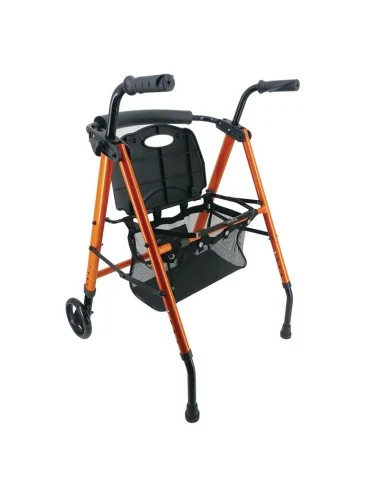 Rollator 2 roues Neo Classic orange Identités