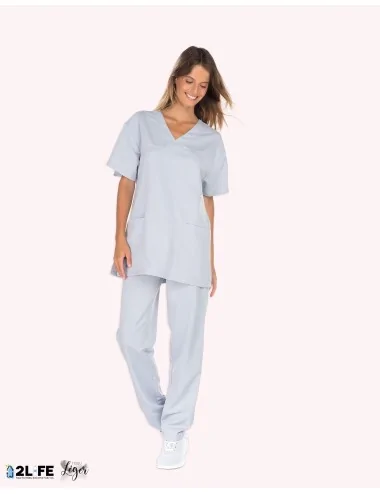 Tunique médicale Dylan 2977 N170G - 2nd Life Pale Grey Rémi confection