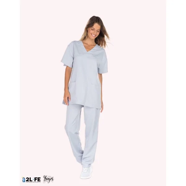 Tunique médicale Dylan 2977 N170G - 2nd Life Pale Grey Rémi confection