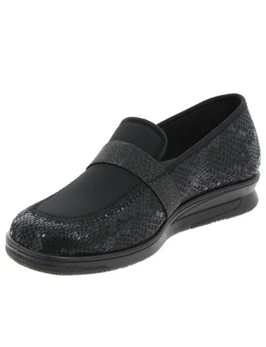 Mocassins pour femme CHUT NELIA Noir Podowell vue de côté