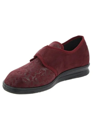 Chaussures fermées pour femme CHUT NESSA Bordeaux vue de côté PODOWELL