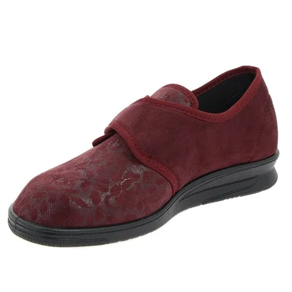 Chaussures fermées pour femme CHUT NESSA Bordeaux vue de côté PODOWELL