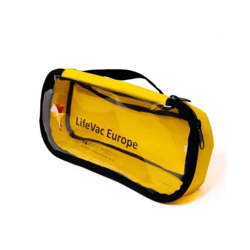 Sac de voyage jaune pour dispositif anti-étouffement Lifevac