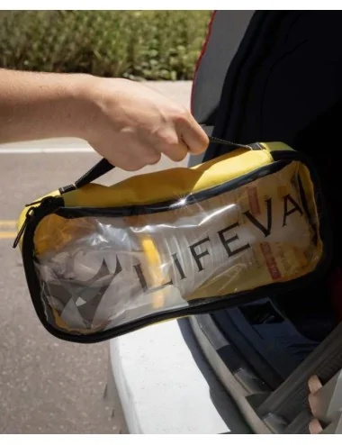 Sac de voyage jaune pour dispositif anti-étouffement Lifevac