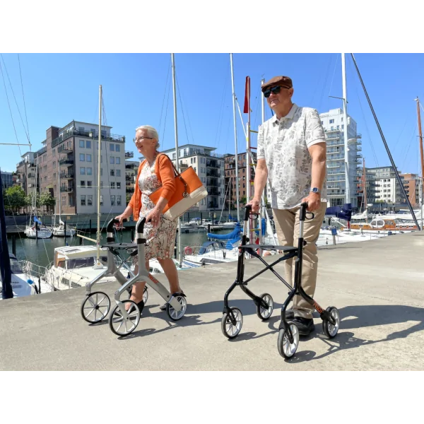 Rollator quatre roues Let's Move gris Mobio