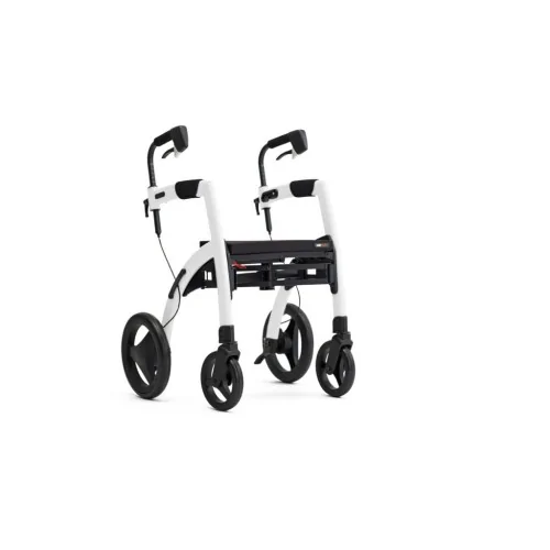 ROLLATOR Convertible en FAUTEUIL ROULANT ROLLZ MOTION blanc Mobio